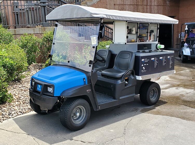 Custom drink cart graphics